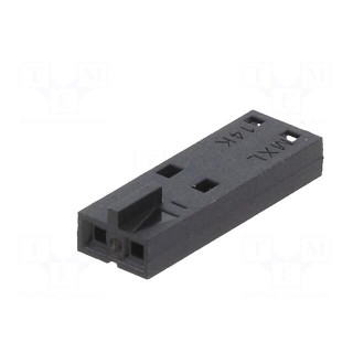Plug | wire-wire/PCB | female | SL | 2.54mm | PIN: 2 | w/o contacts