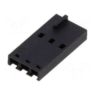 Plug | wire-wire/PCB | female | SL | 2.54mm | PIN: 3 | w/o contacts