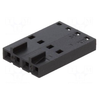 Plug | wire-wire/PCB | female | SL | 2.54mm | PIN: 4 | w/o contacts