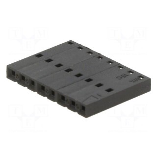 Plug | wire-wire/PCB | female | SL | 2.54mm | PIN: 8 | w/o contacts
