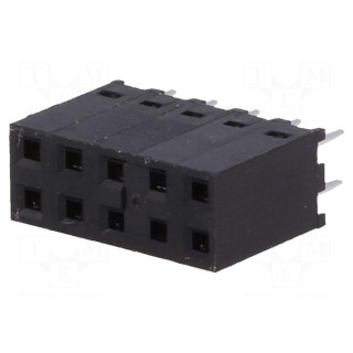 Socket | PCB to PCB | female | C-Grid III | 2.54mm | PIN: 10 | THT
