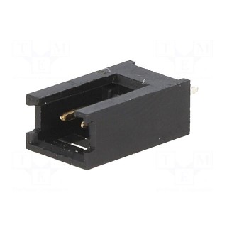 Socket | wire-board | male | AMPMODU MOD II | 2.54mm | PIN: 2 | THT
