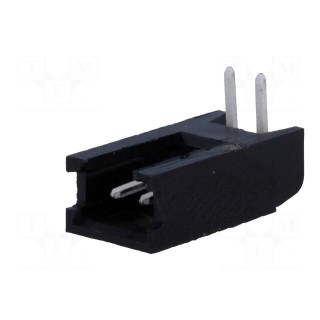 Socket | wire-board | male | AMPMODU MOD II | 2.54mm | PIN: 2 | THT