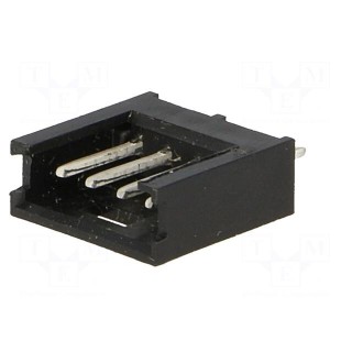 Socket | wire-board | male | AMPMODU MOD II | 2.54mm | PIN: 4 | THT