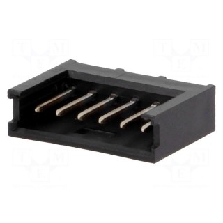 Socket | wire-board | male | AMPMODU MOD II | 2.54mm | PIN: 6 | THT