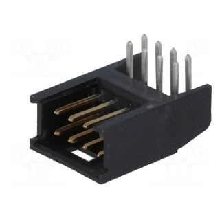 Socket | wire-board | male | AMPMODU MOD II | 2.54mm | PIN: 8 | THT