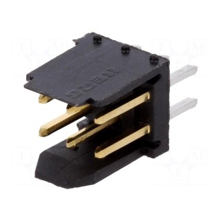 Socket | wire-board | male | DUBOX | 2.54mm | PIN: 6 | THT | 3A | gold-plated