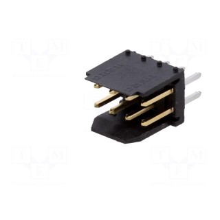 Socket | wire-board | male | DUBOX | 2.54mm | PIN: 8 | THT | 3A | gold-plated