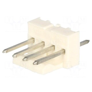 Socket | wire-board | male | KK 254 | 2.54mm | PIN: 4 | THT | tinned