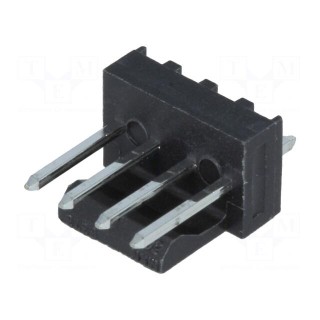 Socket | wire-board | male | KK 254 | 2.54mm | PIN: 4 | THT | tinned