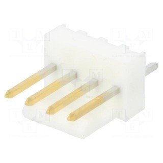Socket | wire-board | male | KK 254 | 2.54mm | PIN: 4 | THT | 4A | Layout: 1x4