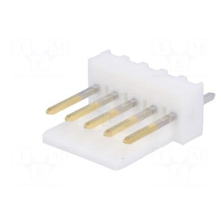 Socket | wire-board | male | KK 254 | 2.54mm | PIN: 5 | THT | gold-plated
