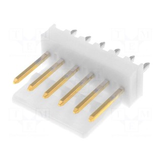 Socket | wire-board | male | KK 254 | 2.54mm | PIN: 6 | THT | gold-plated