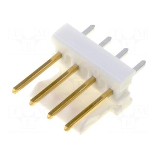 Socket | wire-board | male | MTA-100 | 2.54mm | PIN: 4 | THT | gold-plated