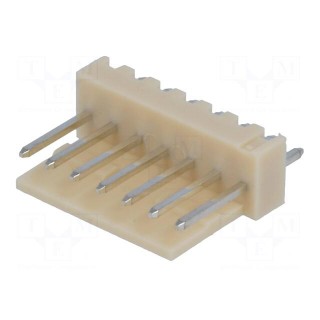 Socket | wire-board | male | NS25 | 2.54mm | PIN: 7 | THT | 250V | 3A | tinned