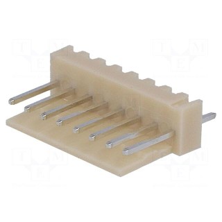 Socket | wire-board | male | NS25 | 2.54mm | PIN: 8 | THT | 250V | 3A | tinned