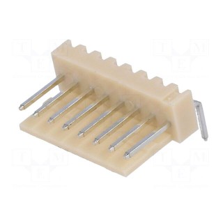 Socket | wire-board | male | NS25 | 2.54mm | PIN: 8 | THT | 250V | 3A | tinned