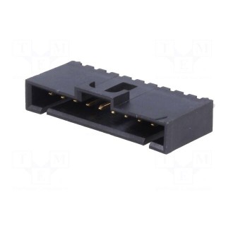 Socket | wire-board | male | SL | 2.54mm | PIN: 10 | THT | gold-plated