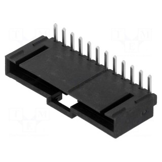 Socket | wire-board | male | SL | 2.54mm | PIN: 12 | THT | angled 90°
