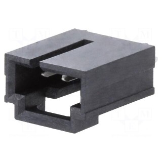 Socket | wire-board | male | SL | 2.54mm | PIN: 3 | THT | tinned | straight
