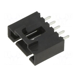 Socket | wire-board | male | SL | 2.54mm | PIN: 5 | THT | gold-plated