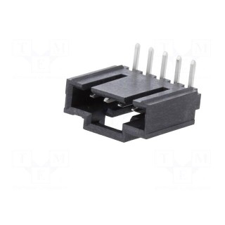 Socket | wire-board | male | SL | 2.54mm | PIN: 5 | THT | tinned | angled 90°