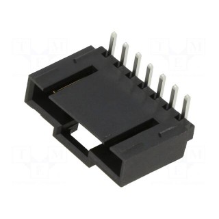 Socket | wire-board | male | SL | 2.54mm | PIN: 7 | THT | angled 90°