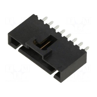 Socket | wire-board | male | SL | 2.54mm | PIN: 8 | THT | gold-plated