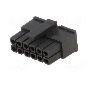 Plug | wire-board | female | 3mm | PIN: 12 | w/o contacts | for cable | 5A