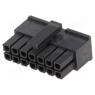 Plug | wire-board | female | MF30 | 3mm | PIN: 14 | w/o contacts