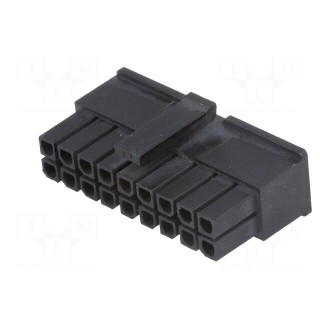 Plug | wire-board | female | MF30 | 3mm | PIN: 18 | w/o contacts