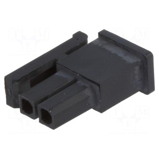 Plug | wire-board | female | MF30 | 3mm | PIN: 2 | w/o contacts | for cable