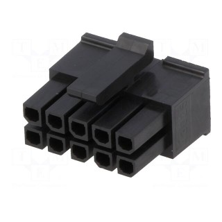 Plug | wire-board | female | Micro-Fit 3.0 | 3mm | PIN: 10 | w/o contacts