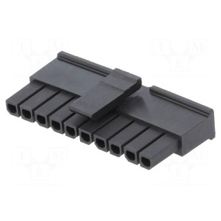 Plug | wire-board | female | Micro-Fit 3.0 | 3mm | PIN: 10 | w/o contacts