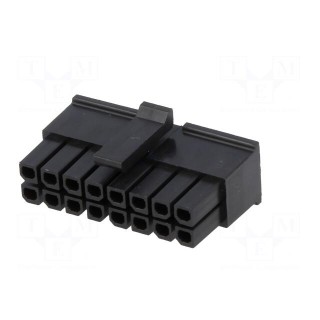 Plug | wire-board | female | Micro-Fit 3.0 | 3mm | PIN: 16 | w/o contacts
