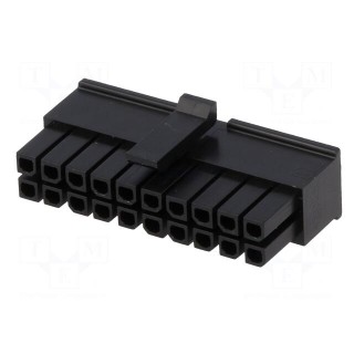 Plug | wire-board | female | Micro-Fit 3.0 | 3mm | PIN: 20 | w/o contacts