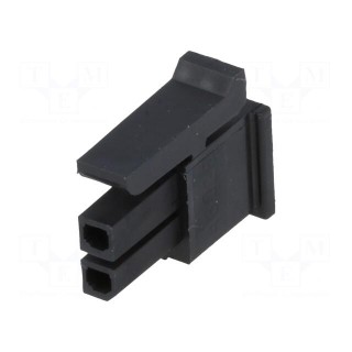 Plug | wire-board | female | Micro-Fit 3.0 | 3mm | PIN: 2 | w/o contacts