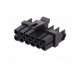 Plug | wire-board | female | Micro-Fit TPA | 3mm | PIN: 12 | w/o contacts