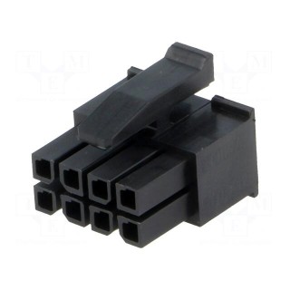Plug | wire-board | female | Micro MATE-N-LOK | 3mm | PIN: 8 | for cable