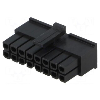 Plug | wire-board | female | Minitek® Pwr 3.0 | 3mm | PIN: 16 | for cable