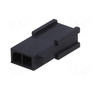 Plug | wire-board | female | Minitek Pwr 3.0 | 3mm | PIN: 2 | for cable