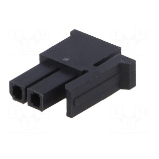 Plug | wire-board | female | Minitek Pwr 3.0 | 3mm | PIN: 2 | for cable
