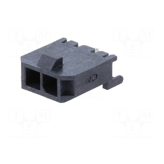 Plug | wire-board | female | Minitek® Pwr 3.0 | 3mm | PIN: 2 | -40÷105°C
