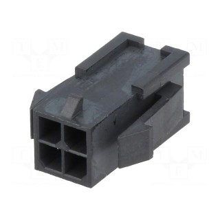 Plug | wire-board | male | MF30 | 3mm | PIN: 4 | w/o contacts | Layout: 2x2