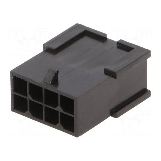 Plug | wire-board | male | Minitek® Pwr 3.0 | 3mm | PIN: 8 | for cable | 5A