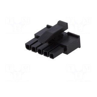 Plug | wire-wire | female | Micro MATE-N-LOK | 3mm | PIN: 5 | for cable