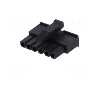 Plug | wire-wire | female | Micro MATE-N-LOK | 3mm | PIN: 6 | for cable