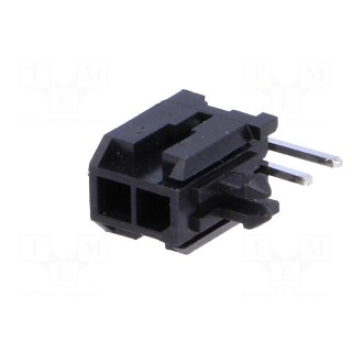 Socket | wire-board | male | 3mm | PIN: 2 | THT | on PCBs,PCB snap | 5A