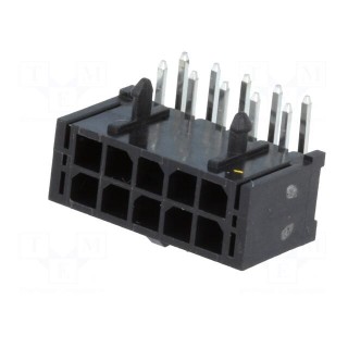 Socket | wire-board | male | MF30 | 3mm | PIN: 10 | THT | PCB snap | 5A | 10mΩ