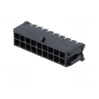 Socket | wire-board | male | Micro-Fit 3.0 | 3mm | PIN: 18 | THT | 5A | 600V